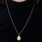 Pendentif Médaille Saint Christophe octogonale en or jaune et blanc 18K 58 Facettes