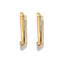 Boucles d'oreilles Boucles d’oreilles créoles carrées en or jaune et blanc 18K 58 Facettes LMB-163