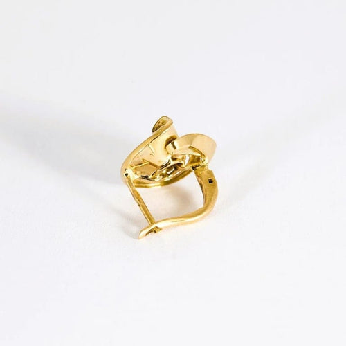Boucles d'oreilles Boucles d'oreilles volutes en or jaune 18K et diamants 58 Facettes