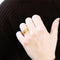 Bague 52 Bague ceinture bandeau en or jaune rosé 18K 58 Facettes LMB-205