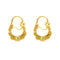 Boucles d'oreilles Créoles savoyardes - Boucles d’oreilles en or jaune 18K, or blanc et vert 58 Facettes LMB-218