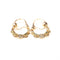 Boucles d'oreilles Créoles savoyardes - Boucles d’oreilles en or jaune 18K, or blanc et vert 58 Facettes LMB-218