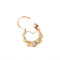 Boucles d'oreilles Créoles savoyardes - Boucles d’oreilles en or jaune 18K, or blanc et vert 58 Facettes LMB-218