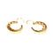 Boucles d'oreilles Boucles d’oreilles créoles à décor rayonnant en or jaune 18K 58 Facettes