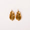 Boucles d'oreilles Boucles d'oreilles dormeuses anciennes en or jaune 18K ciselé 58 Facettes