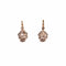 Boucles d'oreilles Boucles d'oreilles dormeuses en or rose 18K et diamants taille rose 58 Facettes