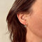 Boucles d'oreilles Boucles d'oreilles dormeuses en or rose 18K et diamants taille rose 58 Facettes
