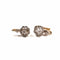 Boucles d'oreilles Boucles d'oreilles dormeuses en or rose 18K et diamants taille rose 58 Facettes