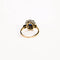 Bague 52 Bague marguerite saphir et diamants en or jaune et blanc 58 Facettes LMB-286