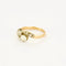 Bague 51.5 Bague Toi & Moi ancienne en or jaune et blanc 18K et diamants 58 Facettes LMB-298