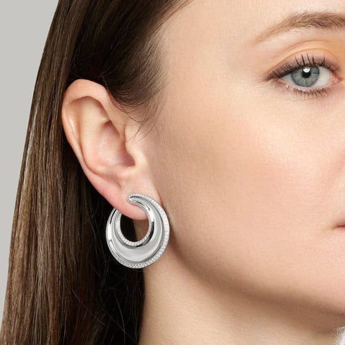 Boucles d'oreilles Chopard Impériale - Boucles d'oreilles en or blanc 18k et diamants 58 Facettes