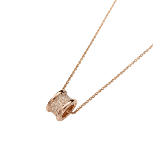 Collier Bvlgari B.Zero1 - Collier en or rose et diamants 58 Facettes