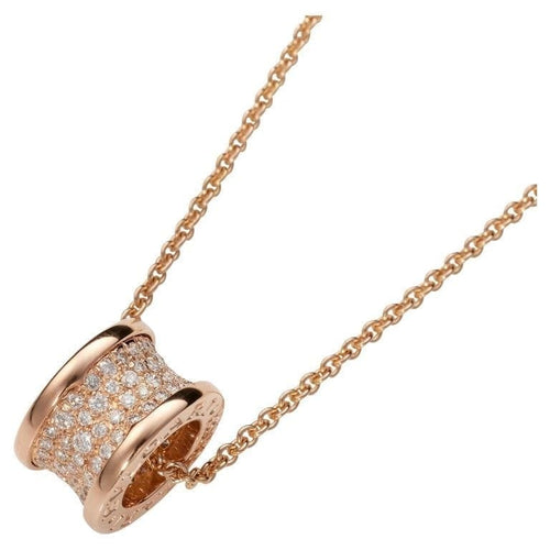 Collier Bvlgari B.Zero1 - Collier en or rose et diamants 58 Facettes