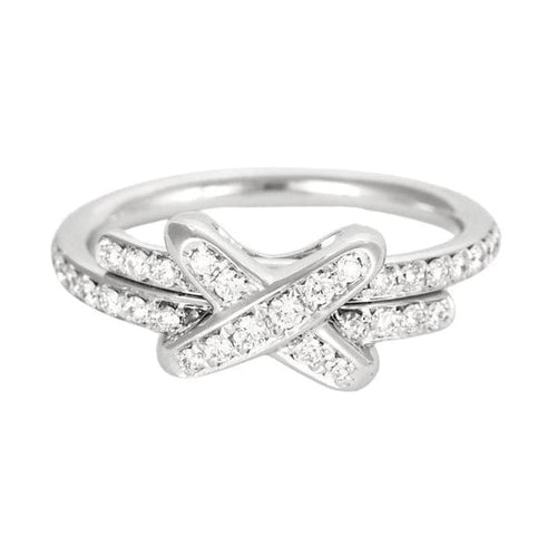 Bague 53 Chaumet Liens - Bague en or blanc 18k et diamants 58 Facettes