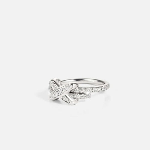 Bague 53 Chaumet Liens - Bague en or blanc 18k et diamants 58 Facettes