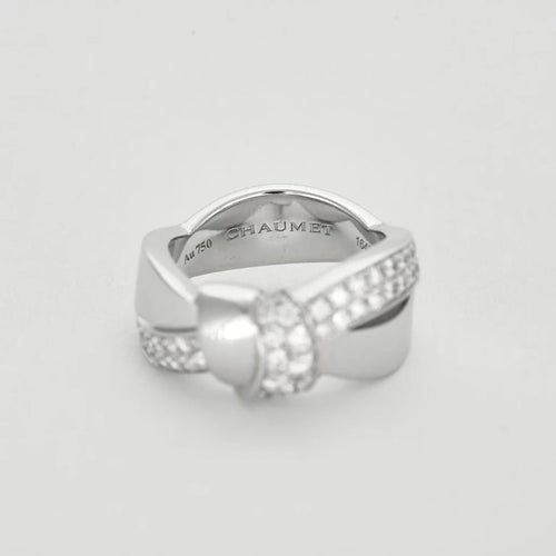 Bague 49 Chaumet Liens Séduction - Bague en or blanc 18k et diamants 58 Facettes