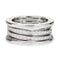 Bague 54 Bvlgari B.Zero1 - Bague en or blanc 18k et diamants 58 Facettes