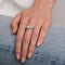 Bague 54 Bague papillon en or gris et diamants 58 Facettes