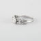 Bague 54 Bague papillon en or gris et diamants 58 Facettes