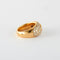 Bague 52 Bague cœur en or jaune 750 avec rubis birman et diamants 58 Facettes