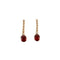 Boucles d'oreilles Boucles d'oreilles pendantes en or jaune 18K grenat mandarine et diamants 58 Facettes 2.586