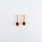 Boucles d'oreilles Boucles d'oreilles pendantes en or jaune 18K grenat mandarine et diamants 58 Facettes 2.586