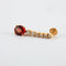 Boucles d'oreilles Boucles d'oreilles pendantes en or jaune 18K grenat mandarine et diamants 58 Facettes 2.586