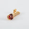 Boucles d'oreilles Boucles d'oreilles pendantes en or jaune 18K grenat mandarine et diamants 58 Facettes 2.586