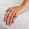Bague 48 Bague chevalière cœur en or jaune 18K avec morganite et diamants 58 Facettes 2.569