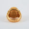 Bague 48 Bague chevalière cœur en or jaune 18K avec morganite et diamants 58 Facettes 2.569