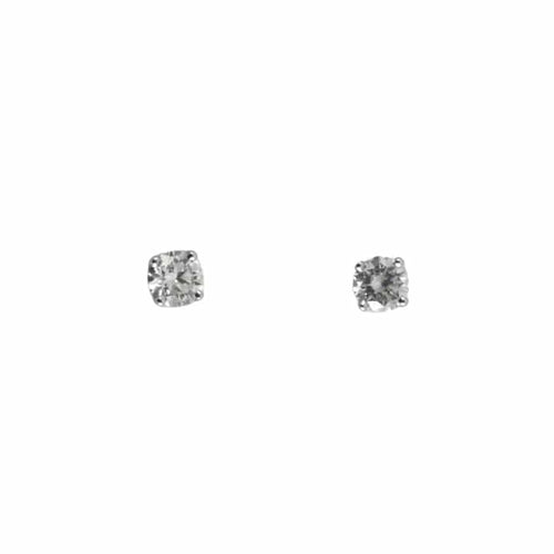 Boucles d'oreilles Boucles d’oreilles puces en or gris 18k avec diamants 1,21 ct 58 Facettes 1.12443