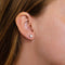 Boucles d'oreilles Boucles d’oreilles puces en or gris 18k avec diamants 1,21 ct 58 Facettes 1.12443