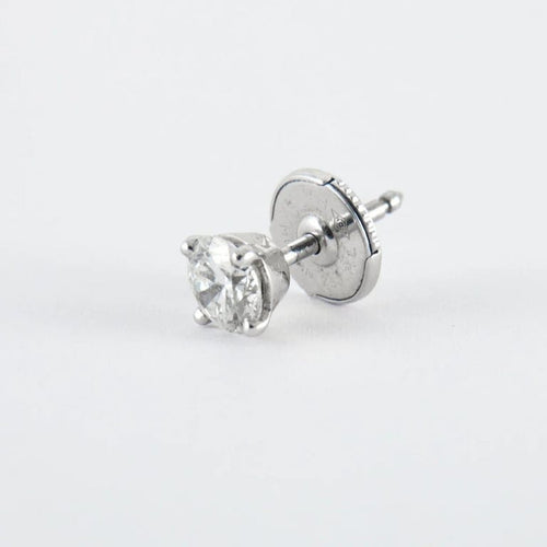 Boucles d'oreilles Boucles d’oreilles puces en or gris 18k avec diamants 1,21 ct 58 Facettes 1.12443