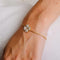 Bracelet Bracelet trèfle en or jaune 18k avec diamants 58 Facettes 2.308