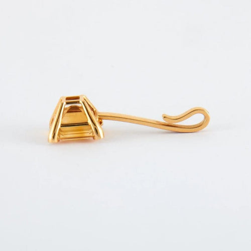 Pendentif Pendentif en or jaune 18k avec citrine et diamants 58 Facettes 2.159