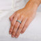 Bague 53.5 Ligne Vendôme Love - Bague en or gris 18k, émeraude et diamants 58 Facettes 2.113