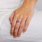 Bague 52 Bague Tentation en or gris 18k avec saphir rose et diamants 58 Facettes 2.314