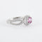 Bague 52 Bague Tentation en or gris 18k avec saphir rose et diamants 58 Facettes 2.314