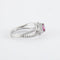 Bague 52 Bague Tentation en or gris 18k avec saphir rose et diamants 58 Facettes 2.314