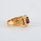 Bague 52.5 Bague marguerite en or jaune 18k avec rubis birman et diamants 58 Facettes 2.197