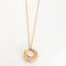 Collier Collier cercle en or rose 18k et diamants 58 Facettes 002.1526
