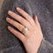 Bague 51 Bague fleur en or jaune 18k avec perle Akoya 58 Facettes 002.199