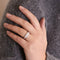 Bague 52 Bague en or blanc 18k pavée de diamants 0,95 ct 58 Facettes 002.203