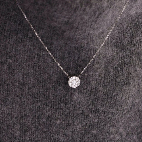 Collier Ligne Vendôme Garden - Collier en or blanc 18k avec diamant 0,78 ct 58 Facettes 002.956