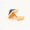 Boutons de manchette Boutons de manchette en or jaune 18k et lapis-lazuli 58 Facettes 001.12150