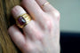 Bague 52 Boucheron - Bague en or jaune 18k avec tourmaline rose 58 Facettes