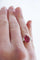 Bague 54 Bague tourmaline en or blanc 18K et diamants 58 Facettes