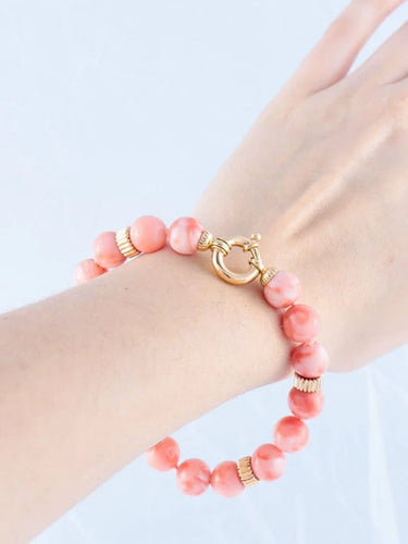 Bracelet Bracelet en or jaune 18k et corail 58 Facettes