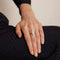Bague 58 Bague marquise en or jaune 18K et diamants 58 Facettes