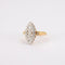 Bague 58 Bague marquise en or jaune 18K et diamants 58 Facettes